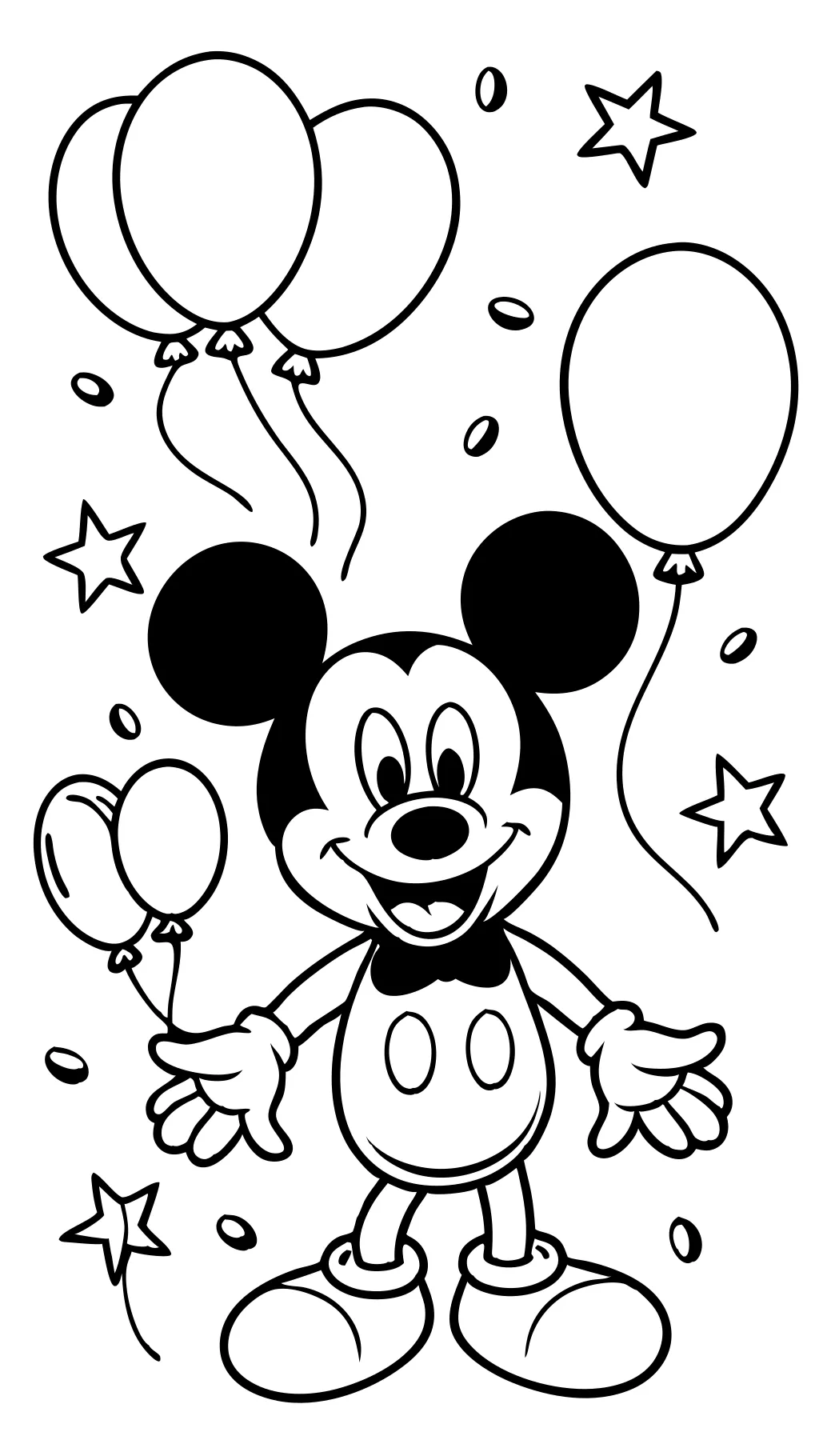 mickey mouse coloring page printable